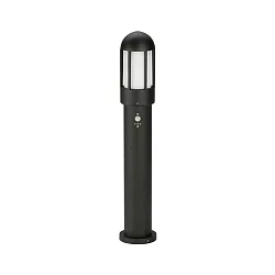 Lichtpaal TYPE NO 2015 rond, met bewegingsmelder E27 IP44, zwart mat dimbaar