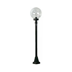 Padverlichting TYPE NO 2003 rond E27 IP44, zwart mat dimbaar