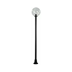 Paaltoparmatuur TYPE NO 2054 rond E27 IP44, zwart mat dimbaar