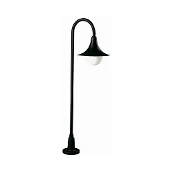 Padverlichting TYPE NO 2081 E27 IP44, zwart mat dimbaar