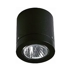 Plafondarmatuur voor buiten TYPE NO 2140 stijf GU10 IP23, zwart mat dimbaar