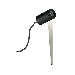 Lamp met grondpen TYPE NO 2433 hoekig, draaibaar, onbreekbaar IP54, zwart mat 
