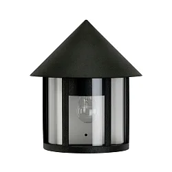 Wandarmatuur voor buitenshuis TYPE NO 3222 halfrond E27 IP44, zwart mat dimbaar