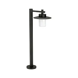 Padverlichting TYPE NO 4152 plat E27 IP44, zwart mat dimbaar