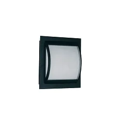 Wand- en plafondarmatuur TYPE NO 6202 groot E27 IP44, zwart mat dimbaar