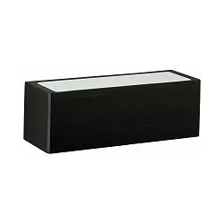 Wandarmatuur voor buitenshuis TYPE NO 6368 up down, lang IP44, zwart mat 