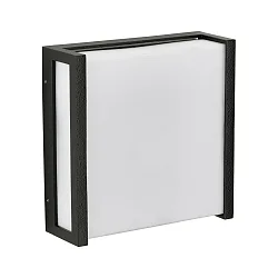 Huisnummer met verlichting TYPE NO 6401 zonder lampenkap, vierkant IP44, zwart mat dimbaar