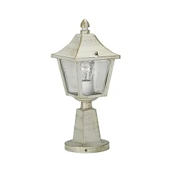 Sokkelarmatuur TYPE NO 0540 hoekig E27 IP44, goud, wit dimbaar