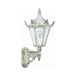 Wandarmatuur voor buitenshuis TYPE NO 1806 up E27 IP23, goud, wit dimbaar