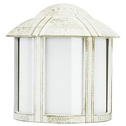 Wandarmatuur voor buitenshuis TYPE NO 3221 rond, zijdelingse straling E27 IP44, goud, wit dimbaar