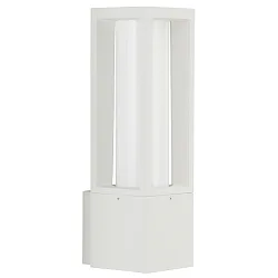 Wandarmatuur voor buitenshuis TYPE NO 0213 up, hoekig E27 IP44, wit dimbaar