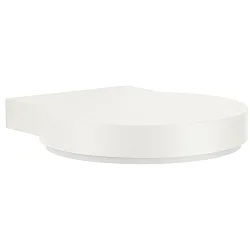 Wandarmatuur voor buitenshuis TYPE NO 0290 down, plat, rond IP44, wit dimbaar