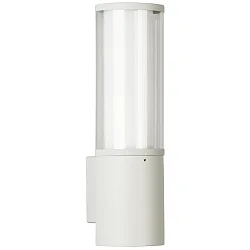 Wandarmatuur voor buitenshuis TYPE NO 0311 cilindrisch E27 IP44, wit