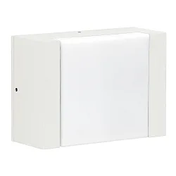 Wandarmatuur voor buitenshuis TYPE NO 0331 plat, dimbaar IP54, wit mat dimbaar