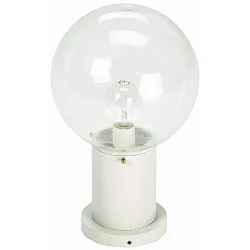 Sokkelarmatuur TYPE NO 0503 rond E27 IP44, wit dimbaar