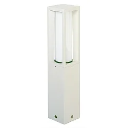 Sokkelarmatuur TYPE NO 0508 hoekig E27 IP44, wit