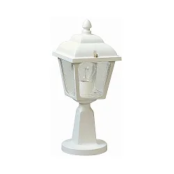 Sokkelarmatuur TYPE NO 0536 hoekig E27 IP44, wit dimbaar