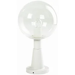 Sokkelarmatuur TYPE NO 0538 rond E27 IP44, wit dimbaar