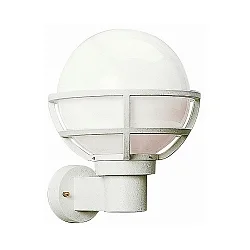 Wandarmatuur voor buitenshuis TYPE NO 0612 rond E27 IP44, wit dimbaar