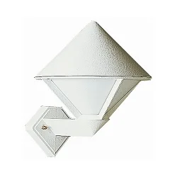 Wandarmatuur voor buitenshuis TYPE NO 0616 E27 IP44, wit dimbaar