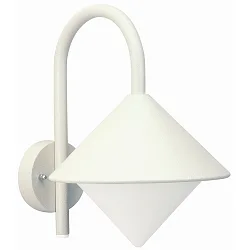 Wandarmatuur voor buitenshuis TYPE NO 0645 E27 IP44, wit dimbaar