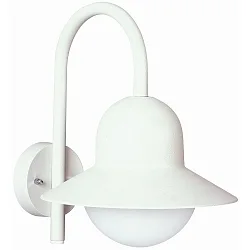 Wandarmatuur voor buitenshuis TYPE NO 0662 E27 IP44, wit dimbaar