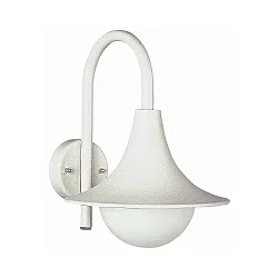 Wandarmatuur voor buitenshuis TYPE NO 0669 E27 IP44, wit dimbaar