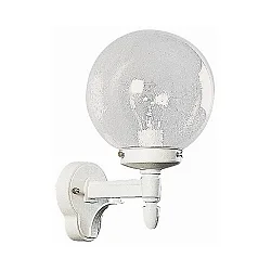 Wandarmatuur voor buitenshuis TYPE NO 0698 rond E27 IP44, wit dimbaar