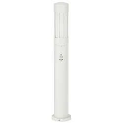Bollard light Type No. 2249 with motion detector (Type 2019), IP44, 90cm, E27 QA55 max. 57W, cast alu / opal glass, white