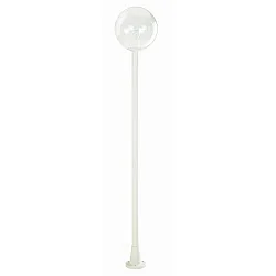 Paaltoparmatuur TYPE NO 2054 rond E27 IP44, wit dimbaar