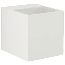 Buitenspot TYPE NO 2417 up down, hoekig IP44, wit mat 