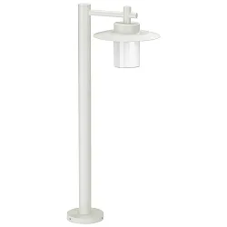 Padverlichting TYPE NO 4152 plat E27 IP44, wit mat dimbaar
