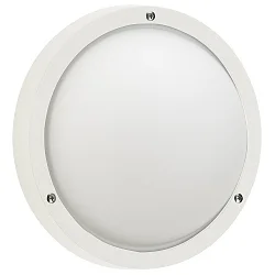 Wand- en plafondarmatuur TYPE NO 6028 rond E27 IP44, wit dimbaar