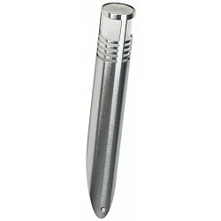 Outdoor Wall torch Type No. 0204, IP44, G9 QT14 max. 40W, stainless steel / borosilicate glass satined