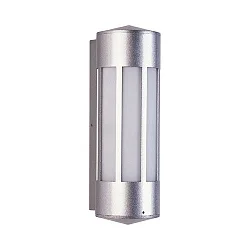 Wandarmatuur voor buitenshuis TYPE NO 0240 cilindrisch E27 IP44, zilver mat dimbaar