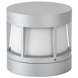 Wand- en plafondarmatuur TYPE NO 0326 rond, dimbaar IP54, zilver mat dimbaar