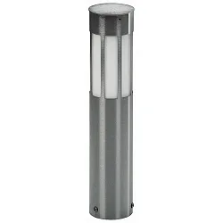 Sokkelarmatuur TYPE NO 0505 cilindrisch E27 IP44, rvs dimbaar