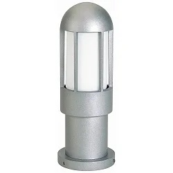 Sokkelarmatuur TYPE NO 0521 cilindrisch E27 IP44, zilver dimbaar