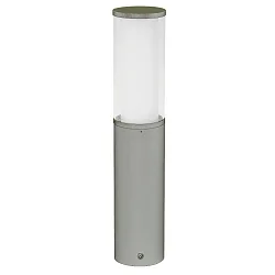 Sokkelarmatuur TYPE NO 0545 cilindrisch E27 IP44, zilver mat