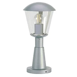 Sokkelarmatuur TYPE NO 0554 rond, slagvast E27 IP54, zilver dimbaar