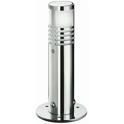 Sokkelarmatuur TYPE NO 0557 cilindrisch, onbreekbaar E27 IP44, rvs mat dimbaar