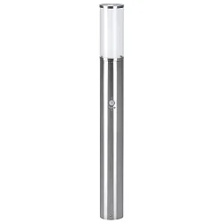 Lichtpaal TYPE NO 2072 cilindrisch, met bewegingsmelder E27 IP44, rvs mat dimbaar