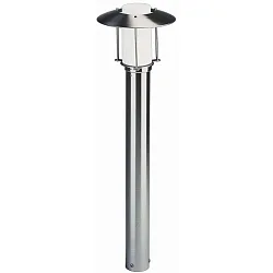 Lichtpaal TYPE NO 2257 1-voudig, met omslag E27 IP44, rvs dimbaar