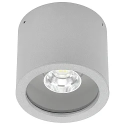 Plafondarmatuur voor buiten TYPE NO 2319 draaibaar IP44, zilver mat dimbaar