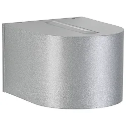 Buitenspot TYPE NO 2339 up down, rond IP44, zilver mat 