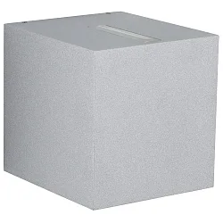 Buitenspot TYPE NO 2415 hoekig, tweezijdig IP44, zilver mat 