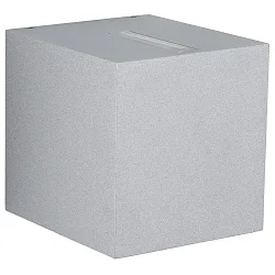 Buitenspot TYPE NO 2416 hoekig, tweezijdig IP44, zilver mat 