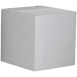 Buitenspot TYPE NO 2417 hoekig, tweezijdig IP44, zilver mat 