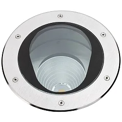 Vloerinbouwarmatuur TYPE NO 2423 draaibaar, begaanbaar IP67, rvs mat dimbaar