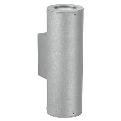 Buitenspot TYPE NO 2481 up down, cilindrisch GU10 IP44, zilver dimbaar